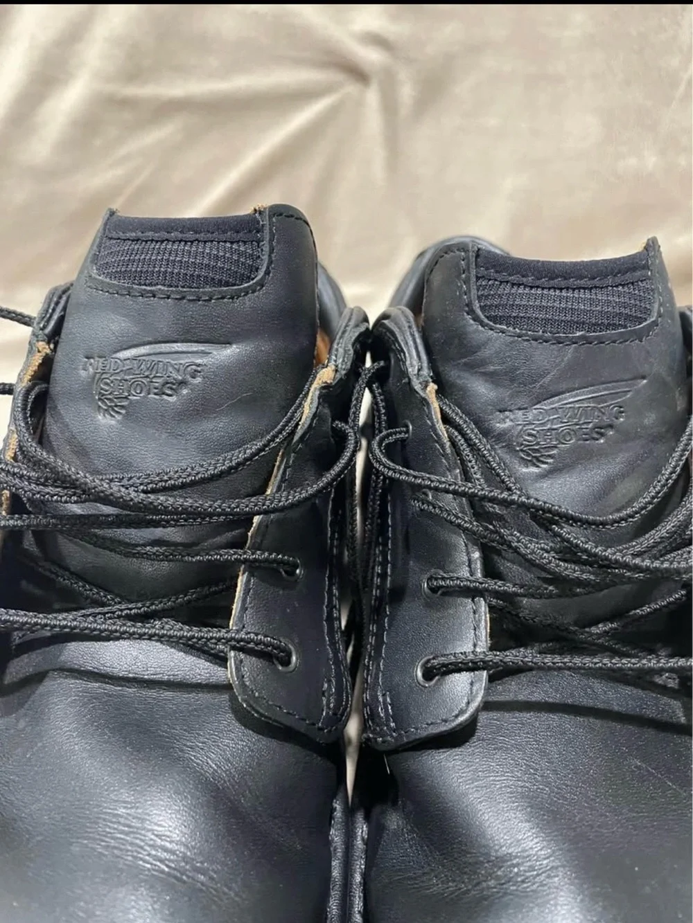 Red Wing Shoes 6703 Men's Black Leather Work Shoes Size 13 B Slip/Oil Resistant